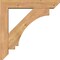 Ekena Millwork Imperial Slat Smooth Bracket w/ Offset Brace, Western Red Cedar, 5 1/2"W x 26"D x 26"H BKT0604X26X26IMP06SWR - alternate 4